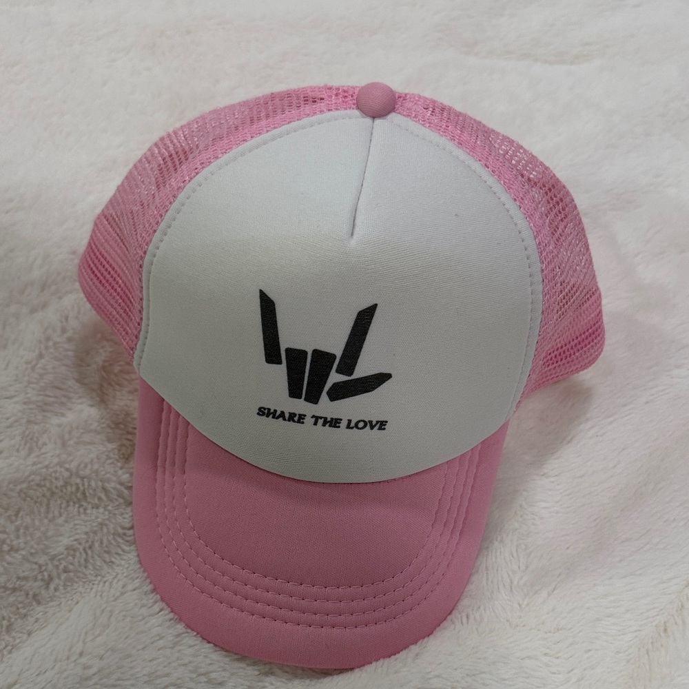 Pink and White Trucker Hat